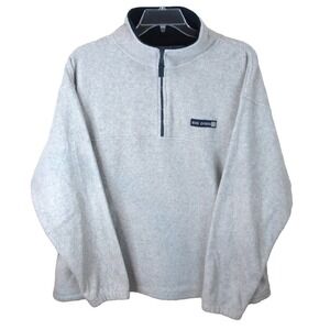Big Dogs Quarter Zip Pullover Fleece Men's XL Gray Vintage 90's Y2K